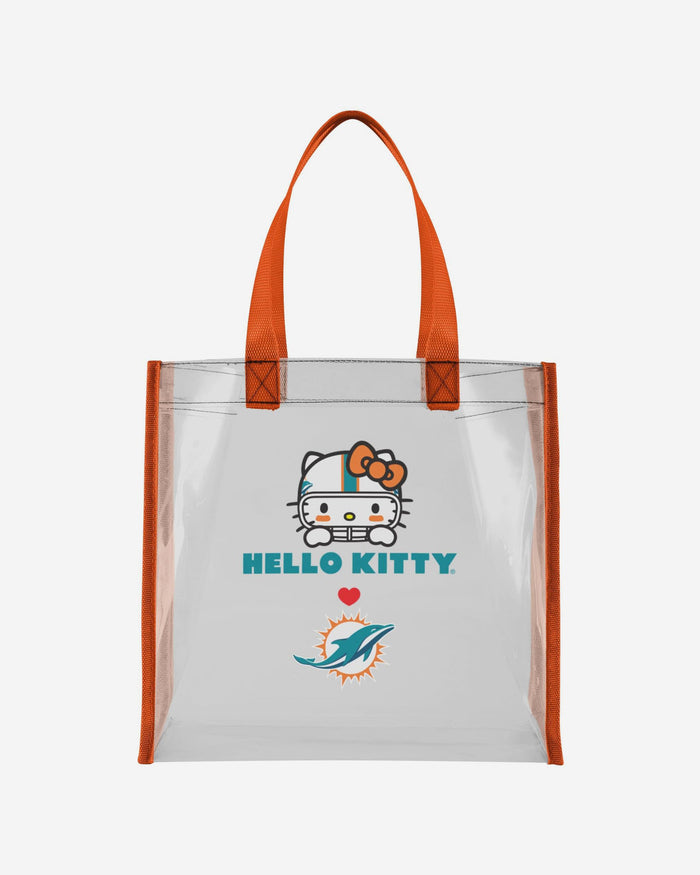 Miami Dolphins Hello Kitty® Clear Tote Bag FOCO - FOCO.com