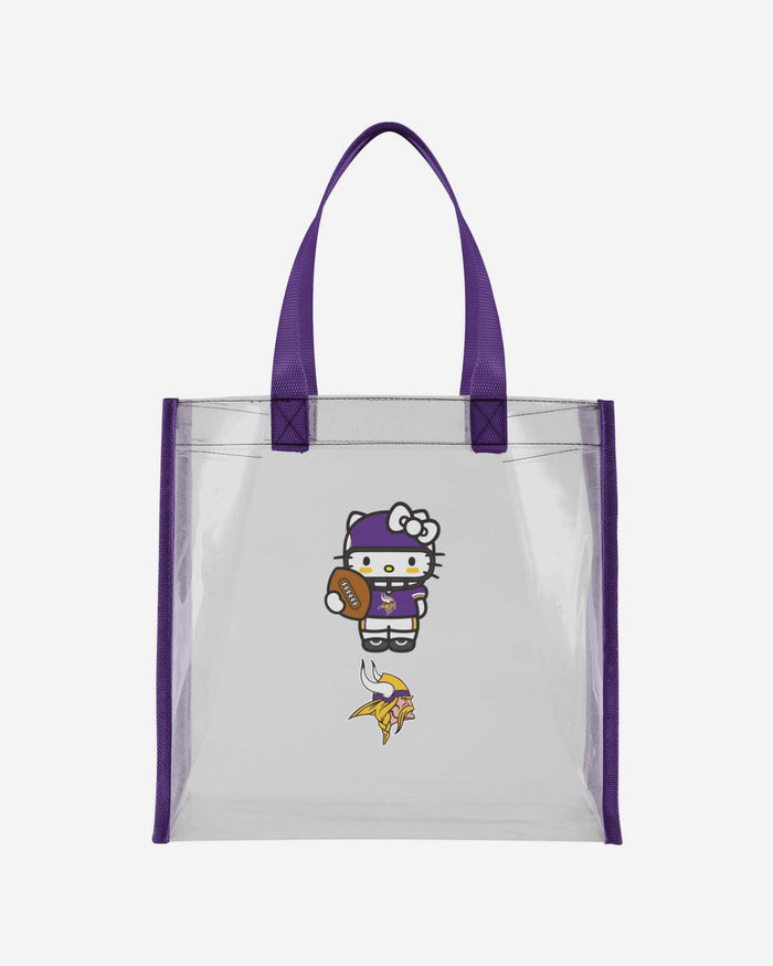 Minnesota Vikings Hello Kitty® Clear Tote Bag FOCO - FOCO.com