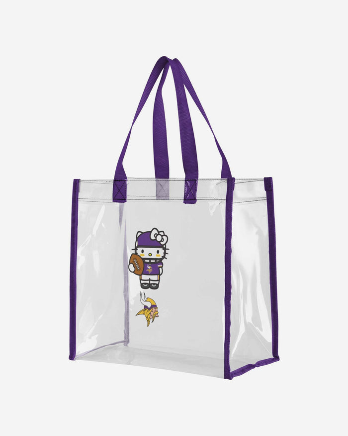 Minnesota Vikings Hello Kitty® Clear Tote Bag FOCO - FOCO.com