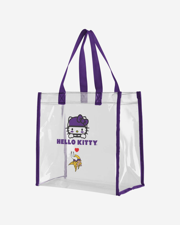 Minnesota Vikings Hello Kitty® Clear Tote Bag FOCO - FOCO.com