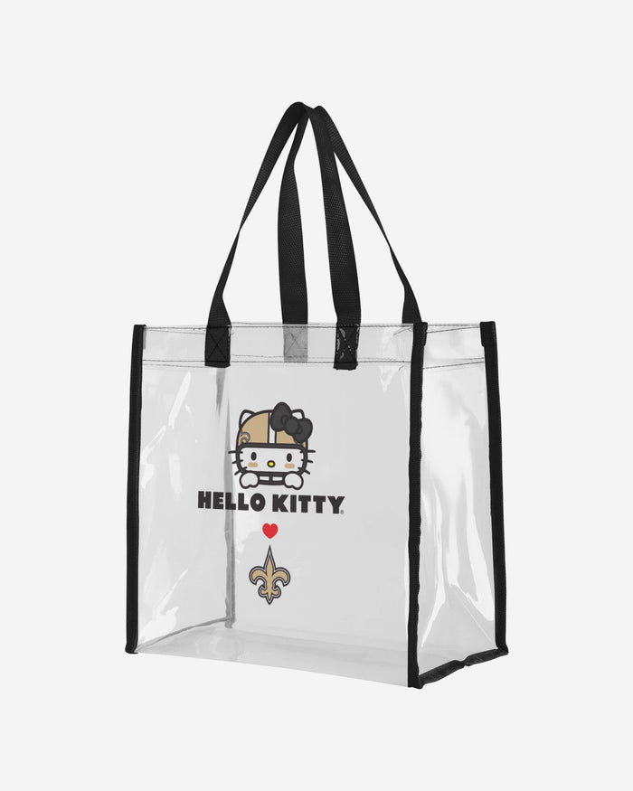 New Orleans Saints Hello Kitty® Clear Tote Bag FOCO - FOCO.com