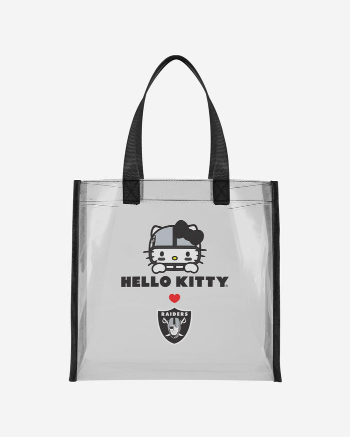 Las Vegas Raiders Hello Kitty® Clear Tote Bag FOCO - FOCO.com