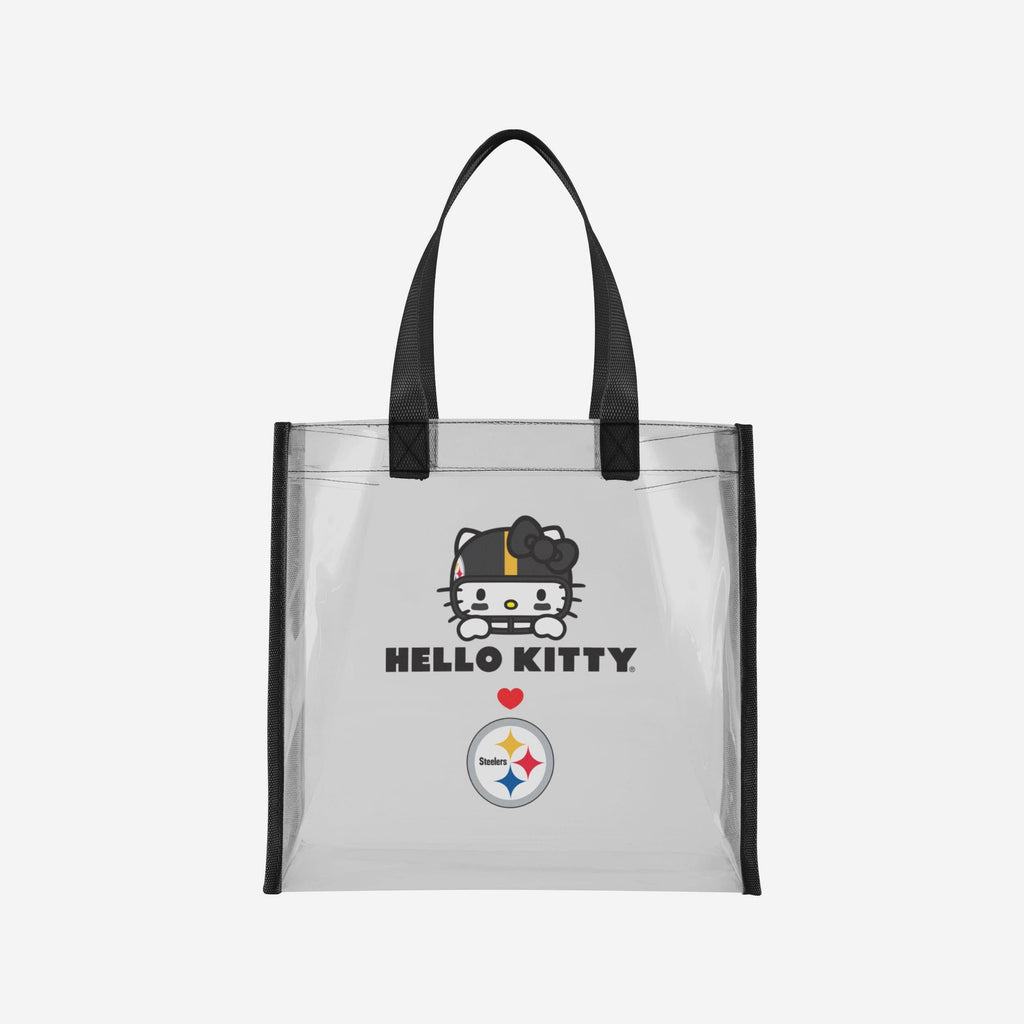 Pittsburgh Steelers Hello Kitty® Clear Tote Bag FOCO - FOCO.com