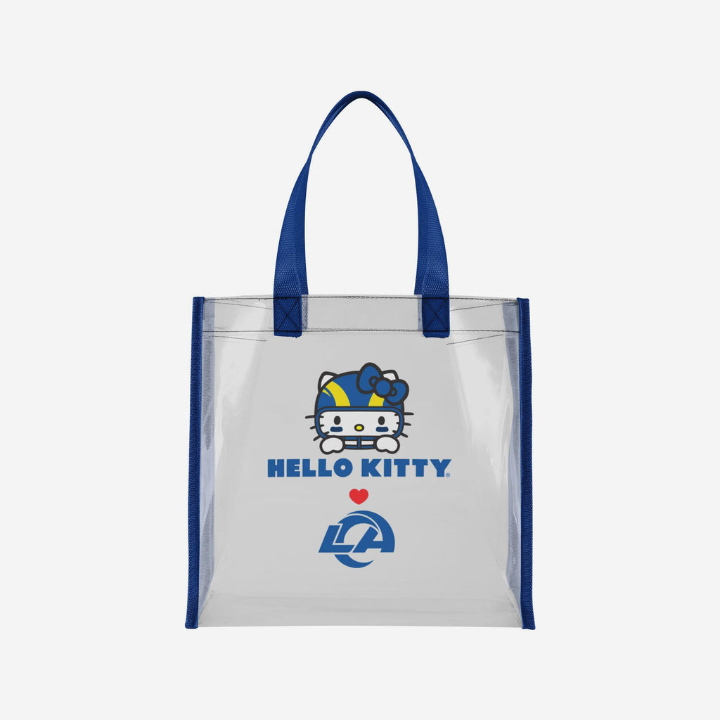 Los Angeles Rams Hello Kitty® Clear Tote Bag FOCO - FOCO.com