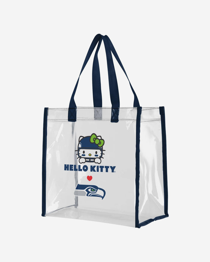 Seattle Seahawks Hello Kitty® Clear Tote Bag FOCO - FOCO.com