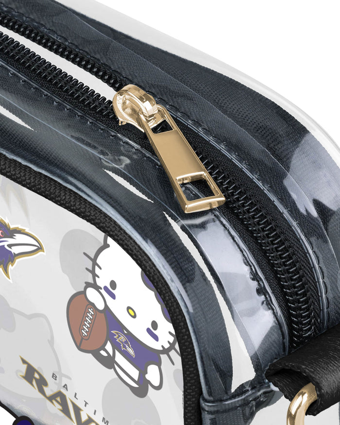 Baltimore Ravens Hello Kitty® Clear Crossbody Bag FOCO - FOCO.com