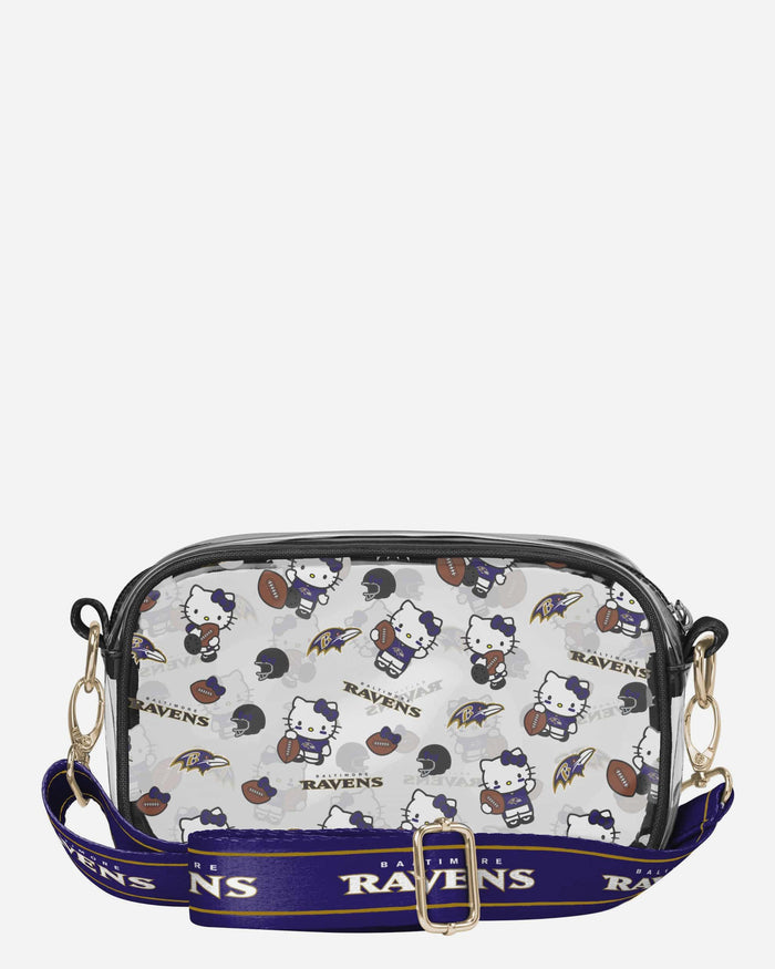 Baltimore Ravens Hello Kitty® Clear Crossbody Bag FOCO - FOCO.com