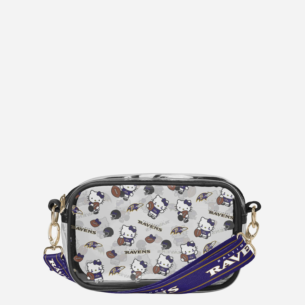 Baltimore Ravens Hello Kitty® Clear Crossbody Bag FOCO - FOCO.com