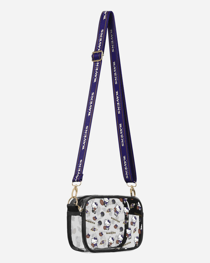 Baltimore Ravens Hello Kitty® Clear Crossbody Bag FOCO - FOCO.com