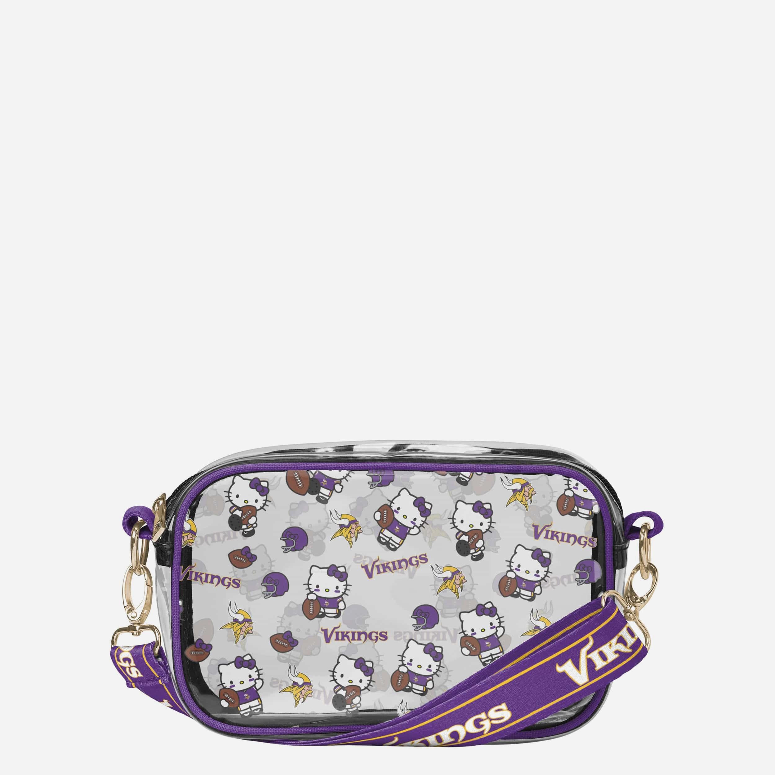 Minnesota Vikings Hello Kitty® Clear Crossbody Bag FOCO