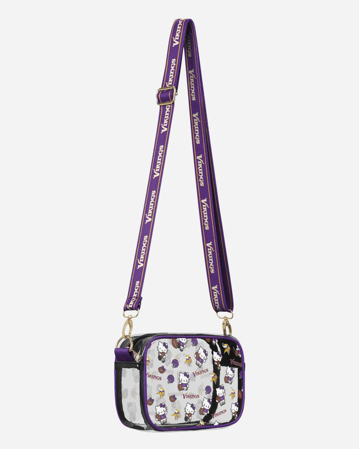 Minnesota Vikings Hello Kitty® Clear Crossbody Bag FOCO - FOCO.com
