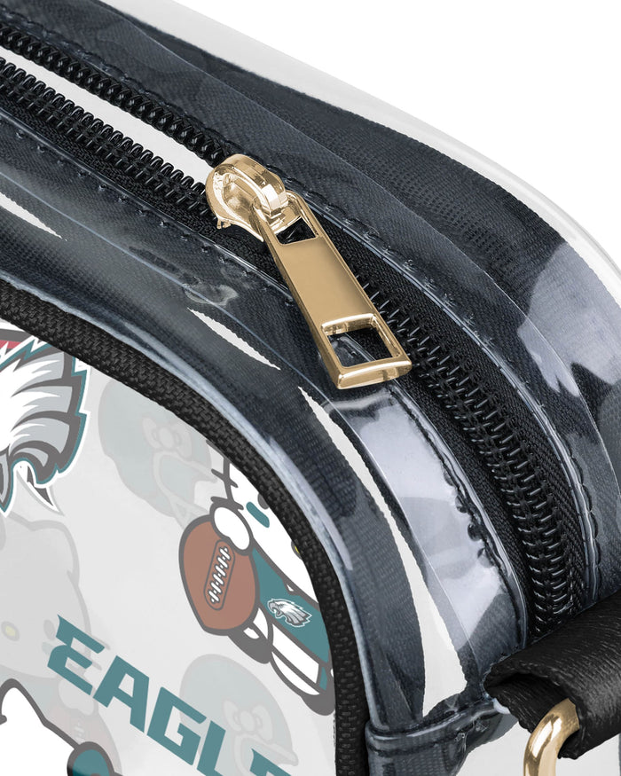 Philadelphia Eagles Hello Kitty® Clear Crossbody Bag FOCO - FOCO.com