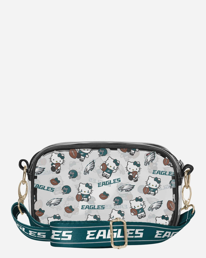 Philadelphia Eagles Hello Kitty® Clear Crossbody Bag FOCO - FOCO.com