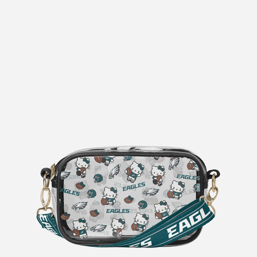 Philadelphia Eagles Hello Kitty® Clear Crossbody Bag FOCO - FOCO.com