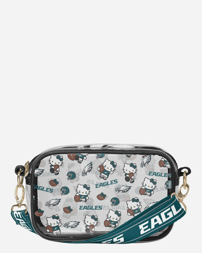 Philadelphia Eagles Hello Kitty® Clear Crossbody Bag FOCO - FOCO.com