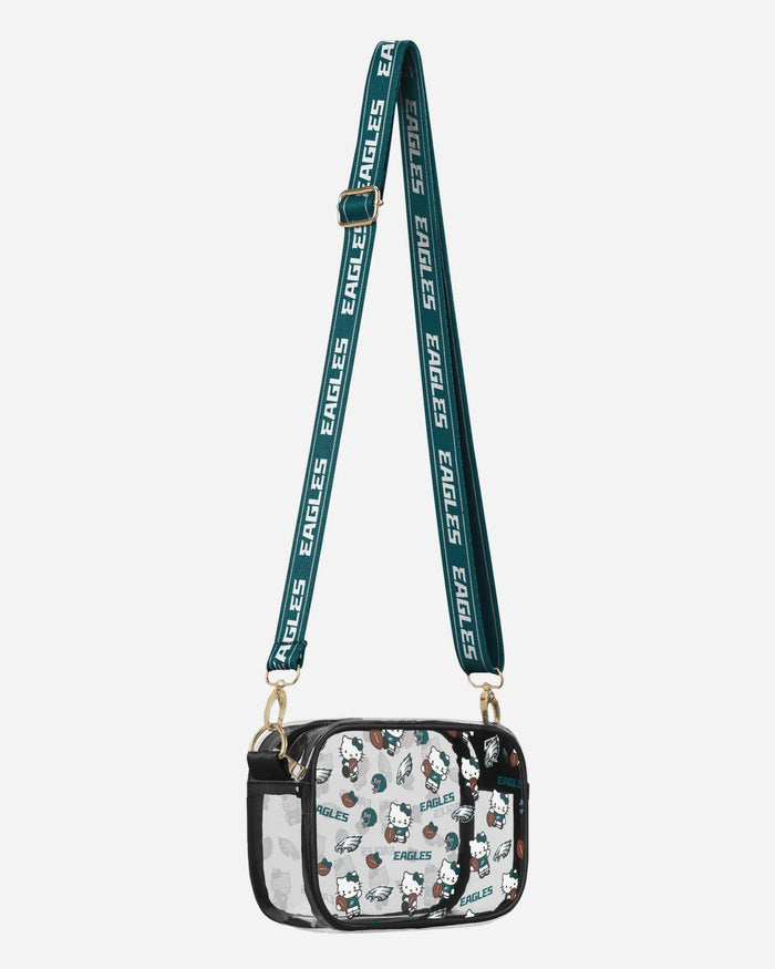 Philadelphia Eagles Hello Kitty® Clear Crossbody Bag FOCO - FOCO.com