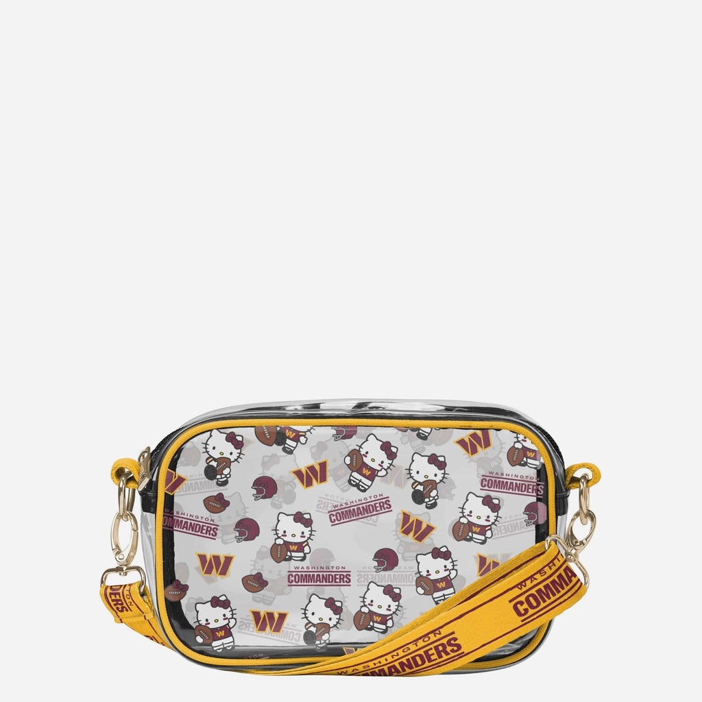 Washington Commanders Hello Kitty® Clear Crossbody Bag FOCO - FOCO.com