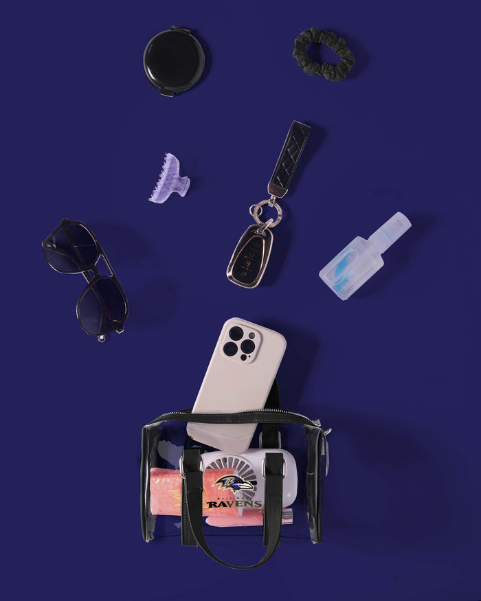 Baltimore Ravens Clear Barrel Bag FOCO - FOCO.com