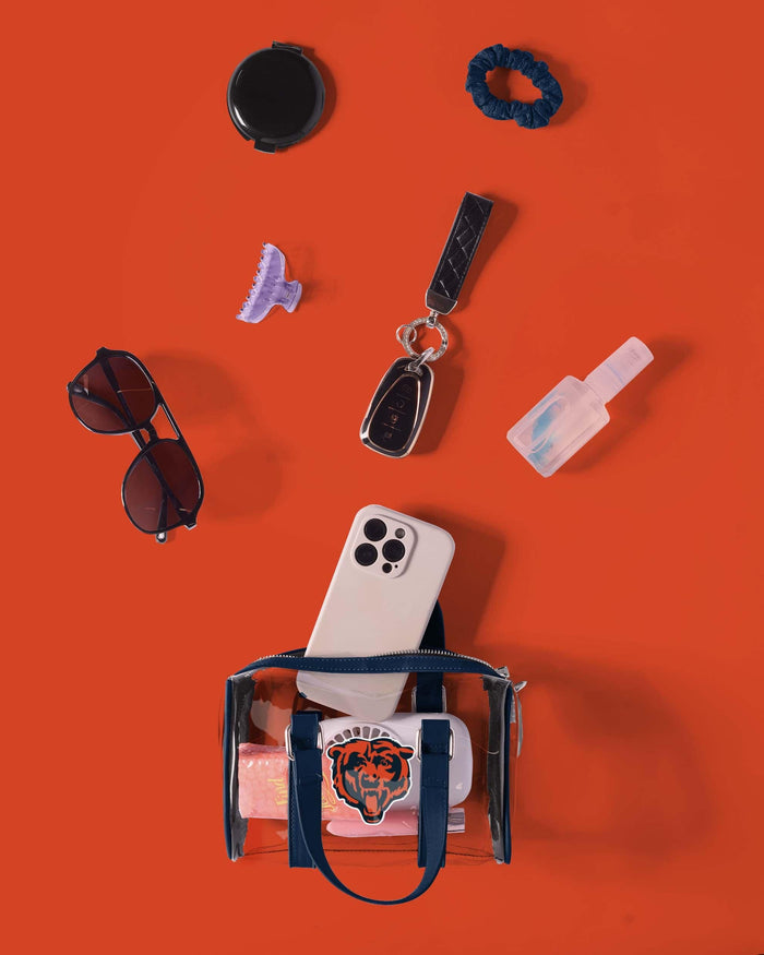 Chicago Bears Clear Barrel Bag FOCO - FOCO.com