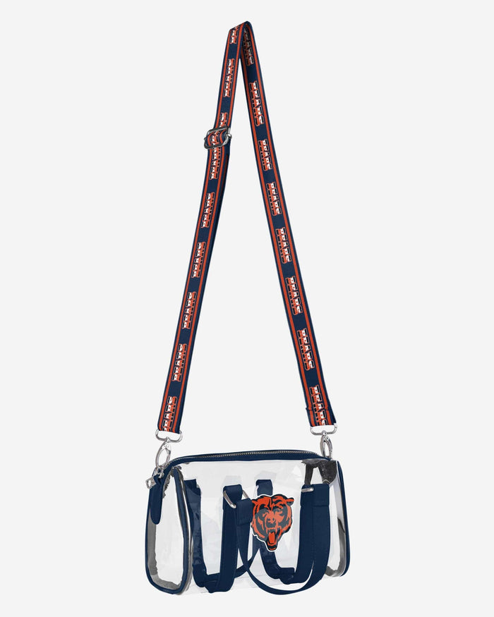 Chicago Bears Clear Barrel Bag FOCO - FOCO.com