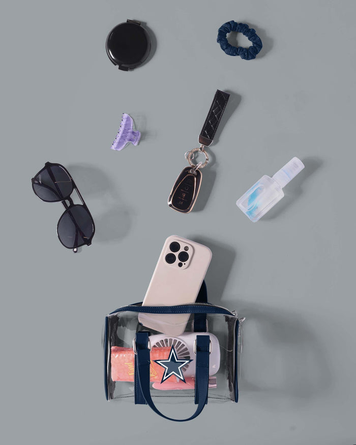 Dallas Cowboys Clear Barrel Bag FOCO - FOCO.com