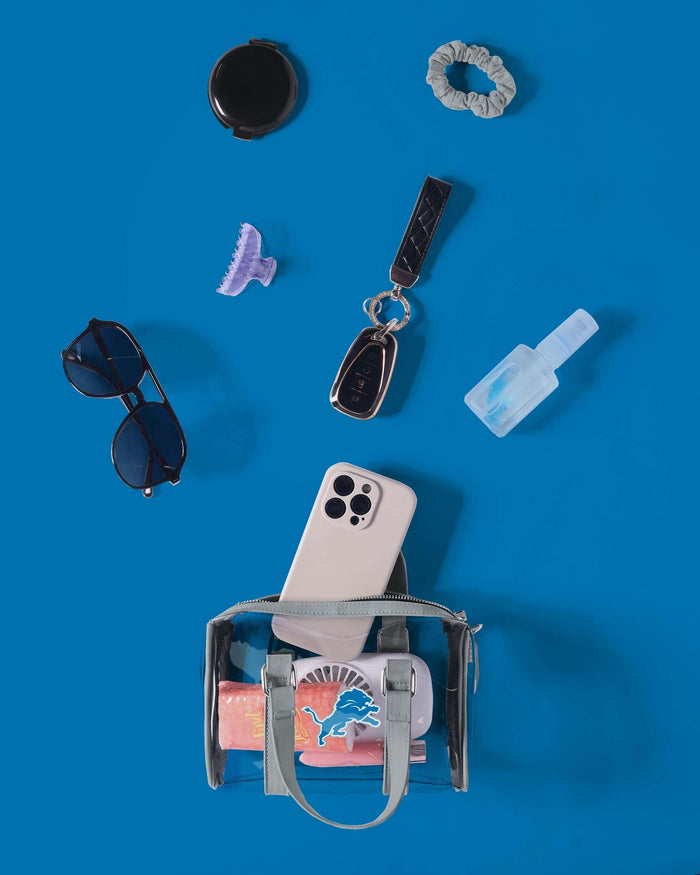 Detroit Lions Clear Barrel Bag FOCO - FOCO.com