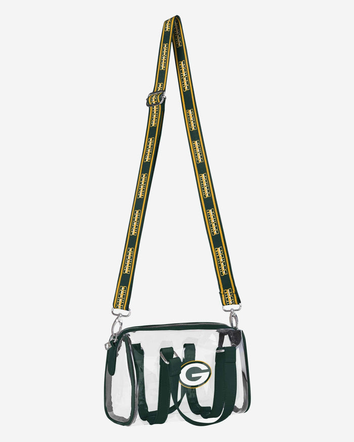Green Bay Packers Clear Barrel Bag FOCO - FOCO.com