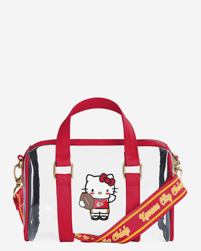 Kansas City Chiefs Hello Kitty® Clear Barrel Bag FOCO - FOCO.com