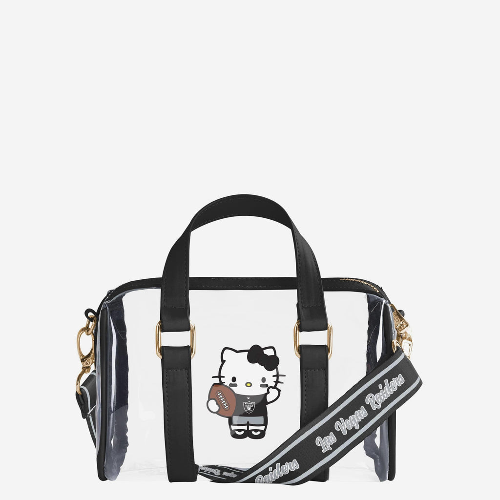 Las Vegas Raiders Hello Kitty® Clear Barrel Bag FOCO - FOCO.com