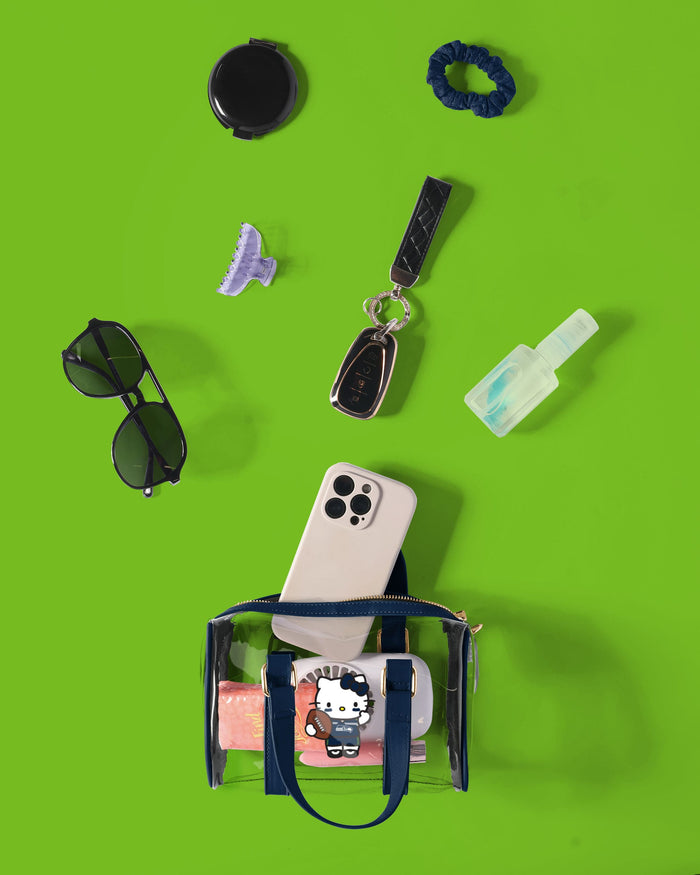 Seattle Seahawks Hello Kitty® Clear Barrel Bag