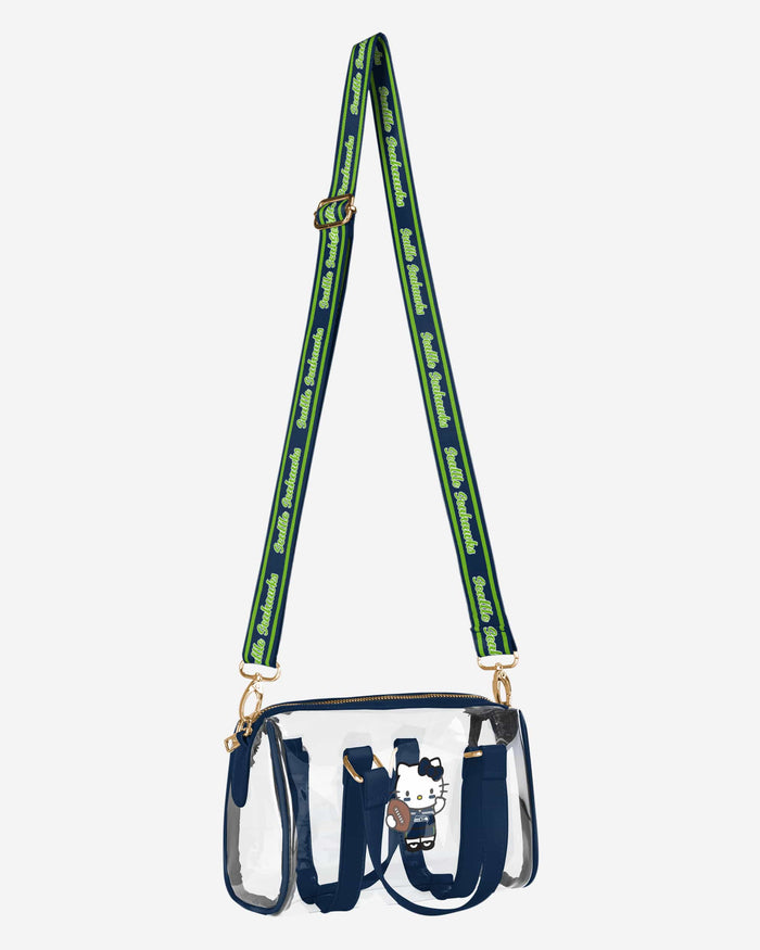 Seattle Seahawks Hello Kitty® Clear Barrel Bag