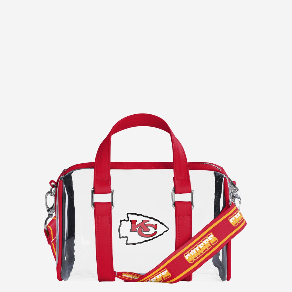 Kansas City Chiefs Clear Barrel Bag FOCO - FOCO.com