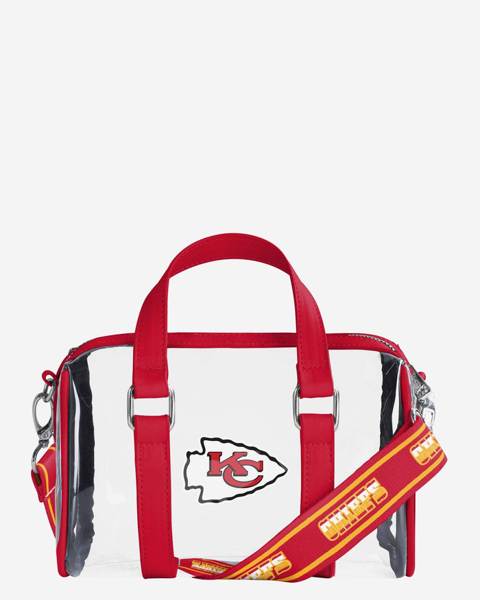 Kansas City Chiefs Clear Barrel Bag FOCO - FOCO.com