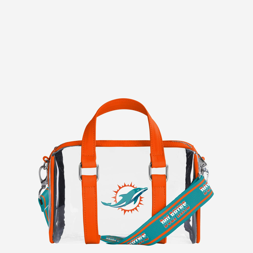 Miami Dolphins Clear Barrel Bag FOCO - FOCO.com