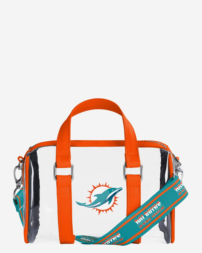 Miami Dolphins Clear Barrel Bag FOCO - FOCO.com
