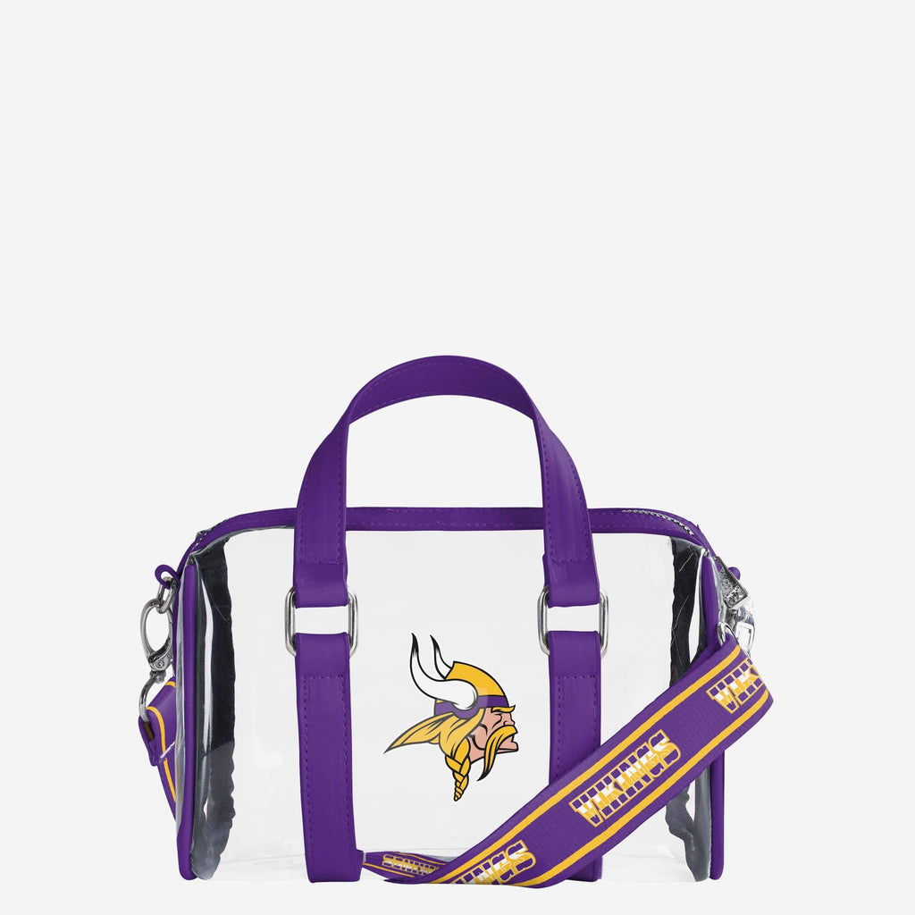 Minnesota Vikings Clear Barrel Bag FOCO - FOCO.com