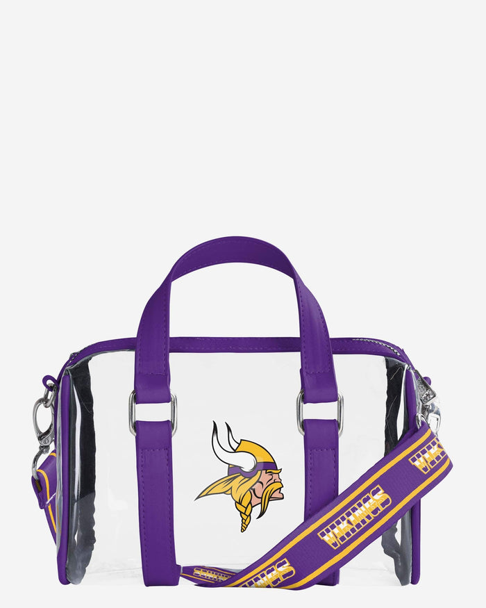 Minnesota Vikings Clear Barrel Bag FOCO - FOCO.com