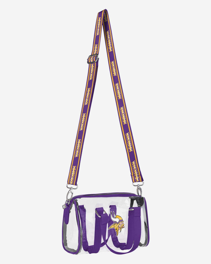 Minnesota Vikings Clear Barrel Bag FOCO - FOCO.com
