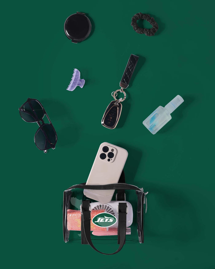 New York Jets Clear Barrel Bag FOCO - FOCO.com