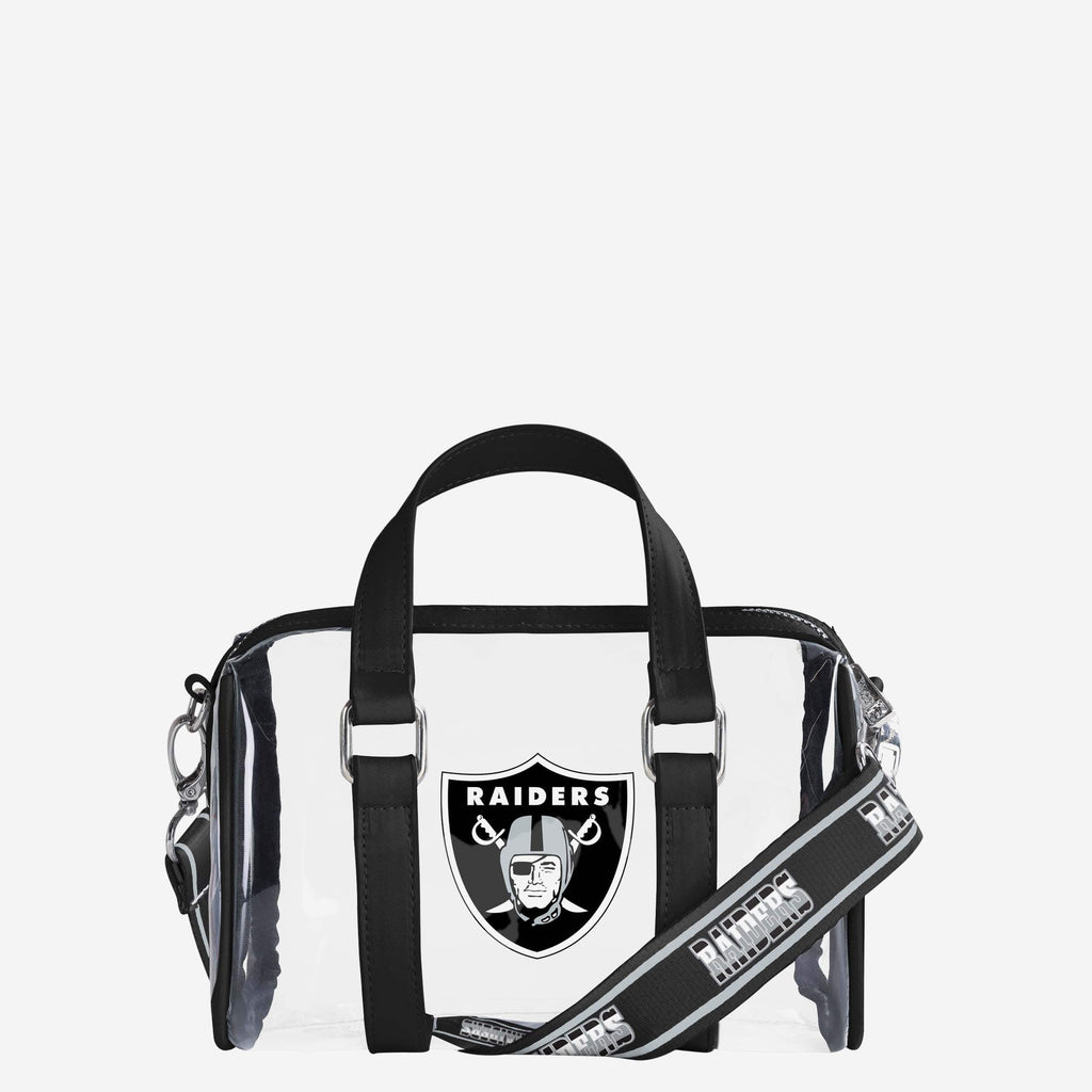 Las Vegas Raiders Clear Barrel Bag FOCO - FOCO.com
