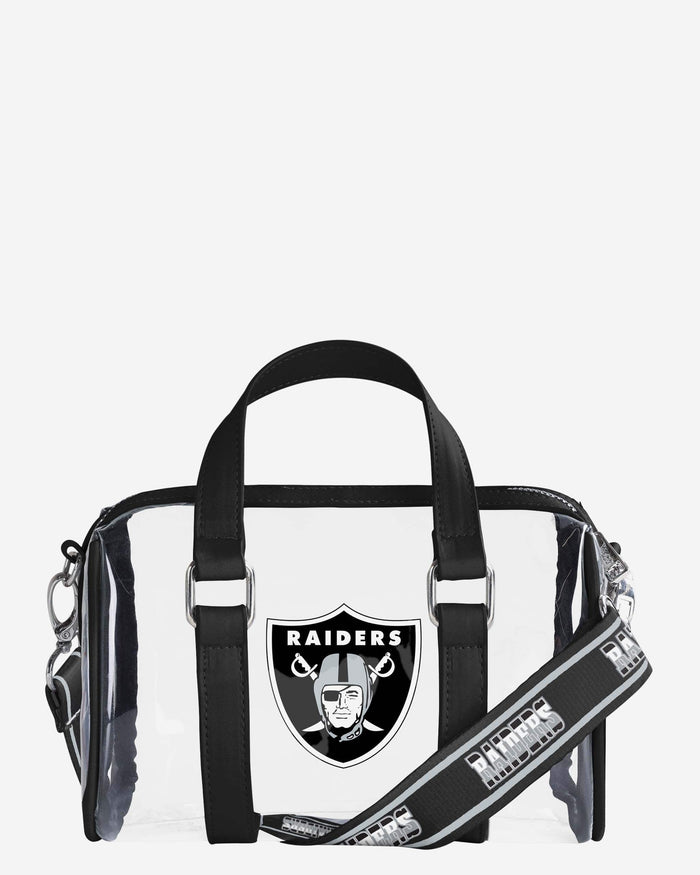 Las Vegas Raiders Clear Barrel Bag FOCO - FOCO.com