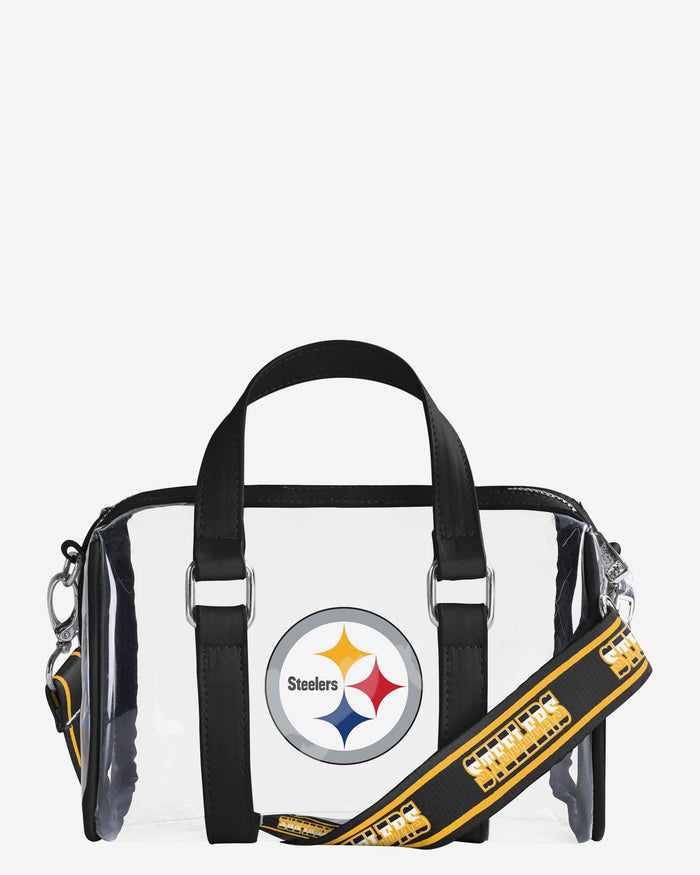 Pittsburgh Steelers Clear Barrel Bag FOCO - FOCO.com