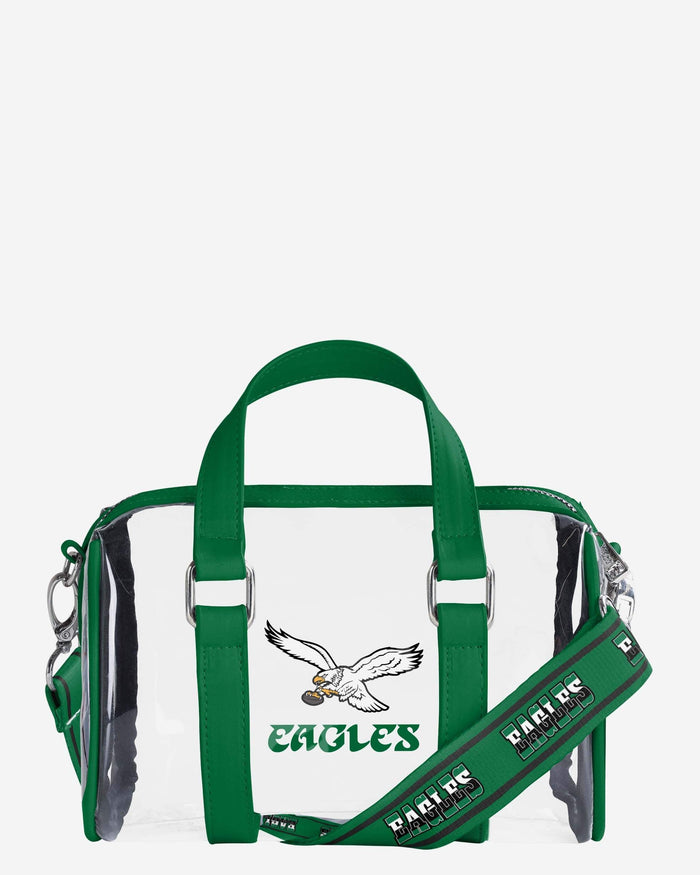 Philadelphia Eagles Retro Kelly Green Clear Barrel Bag FOCO - FOCO.com