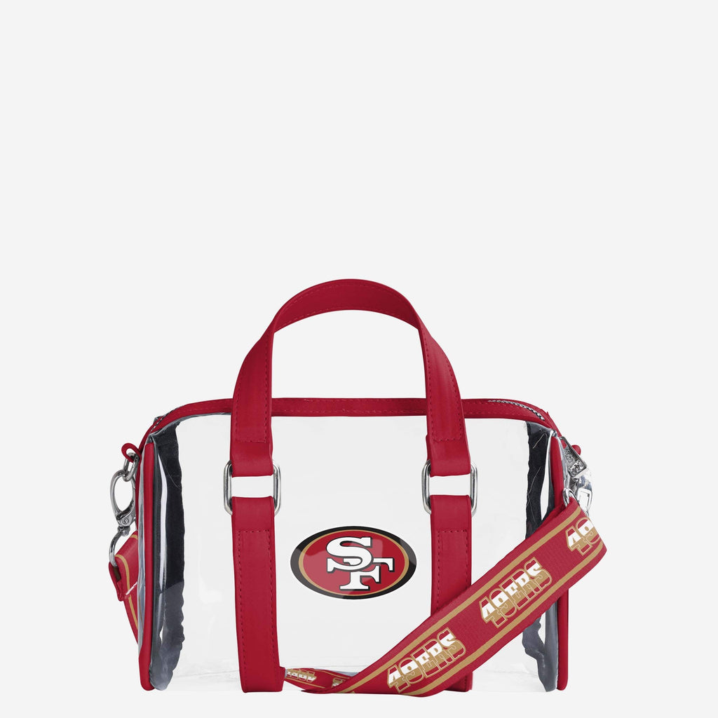 San Francisco 49ers Clear Barrel Bag FOCO - FOCO.com