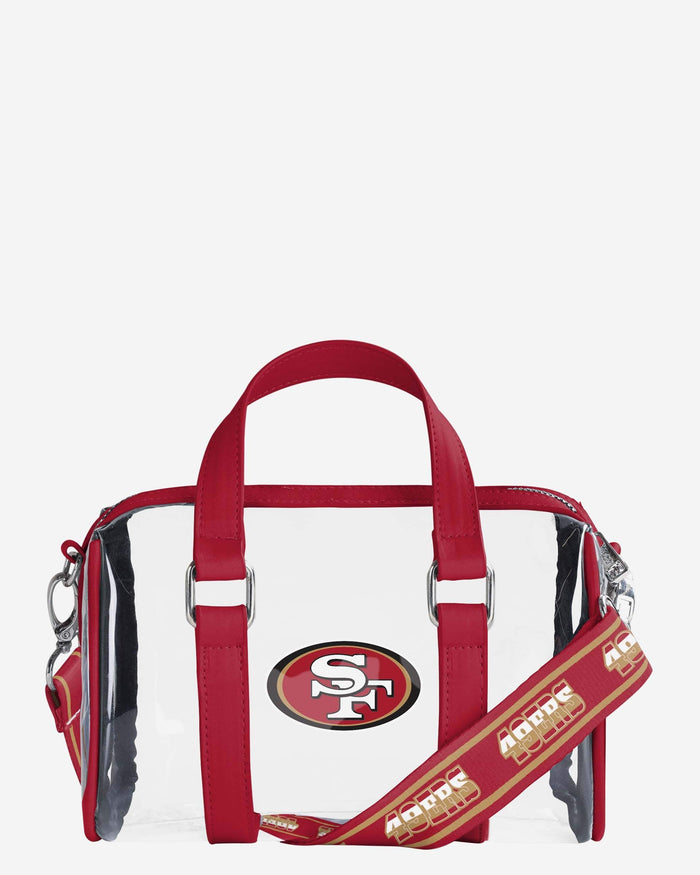 San Francisco 49ers Clear Barrel Bag FOCO - FOCO.com