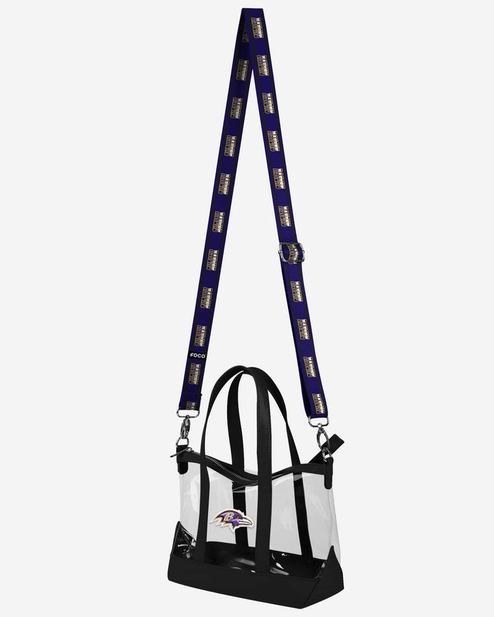 Baltimore Ravens Clear Crossbody Mini Tote Bag FOCO - FOCO.com