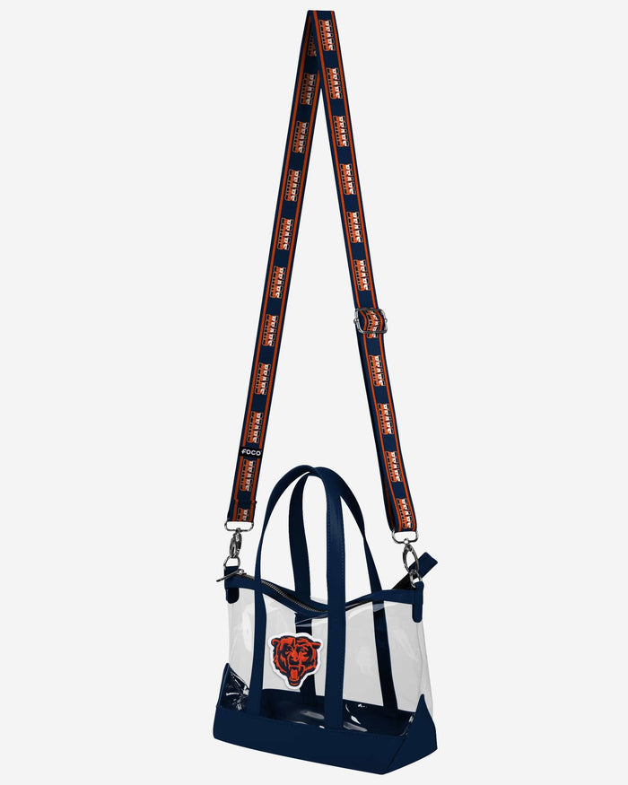Chicago Bears Clear Crossbody Mini Tote Bag FOCO - FOCO.com