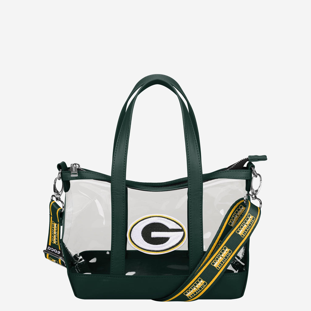 Green Bay Packers Clear Crossbody Mini Tote Bag FOCO - FOCO.com