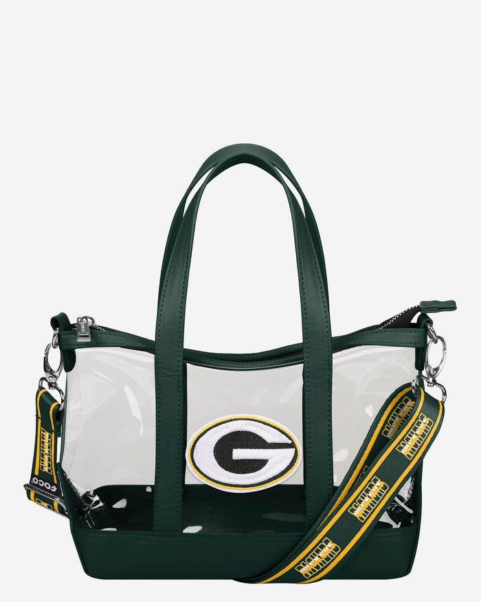 Green Bay Packers Clear Crossbody Mini Tote Bag FOCO - FOCO.com