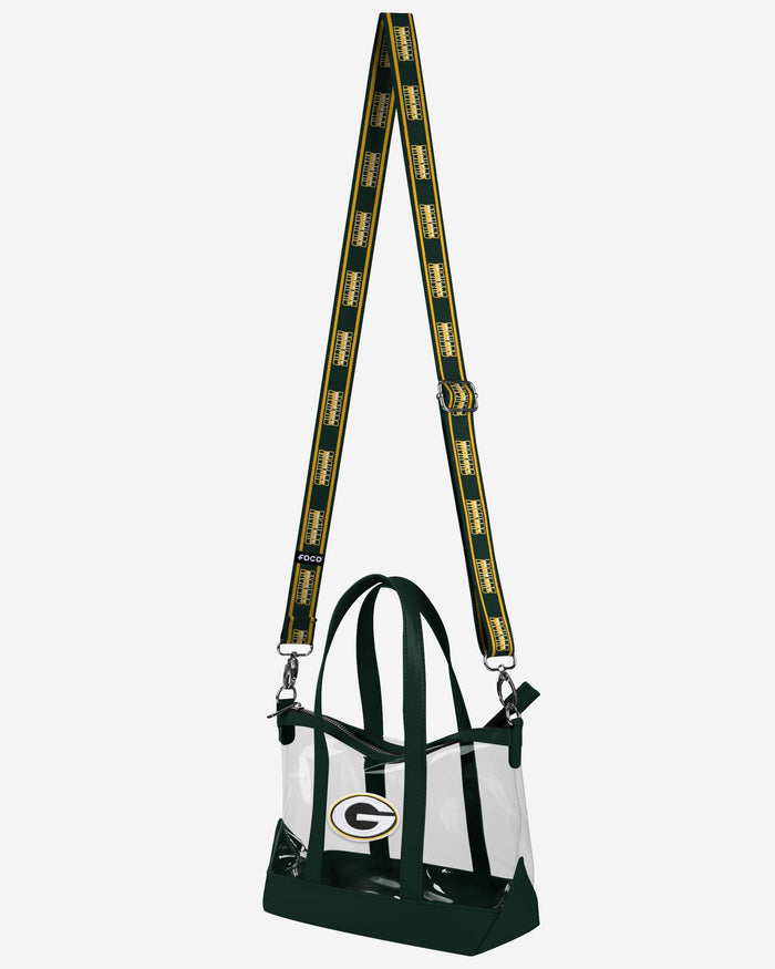 Green Bay Packers Clear Crossbody Mini Tote Bag FOCO - FOCO.com